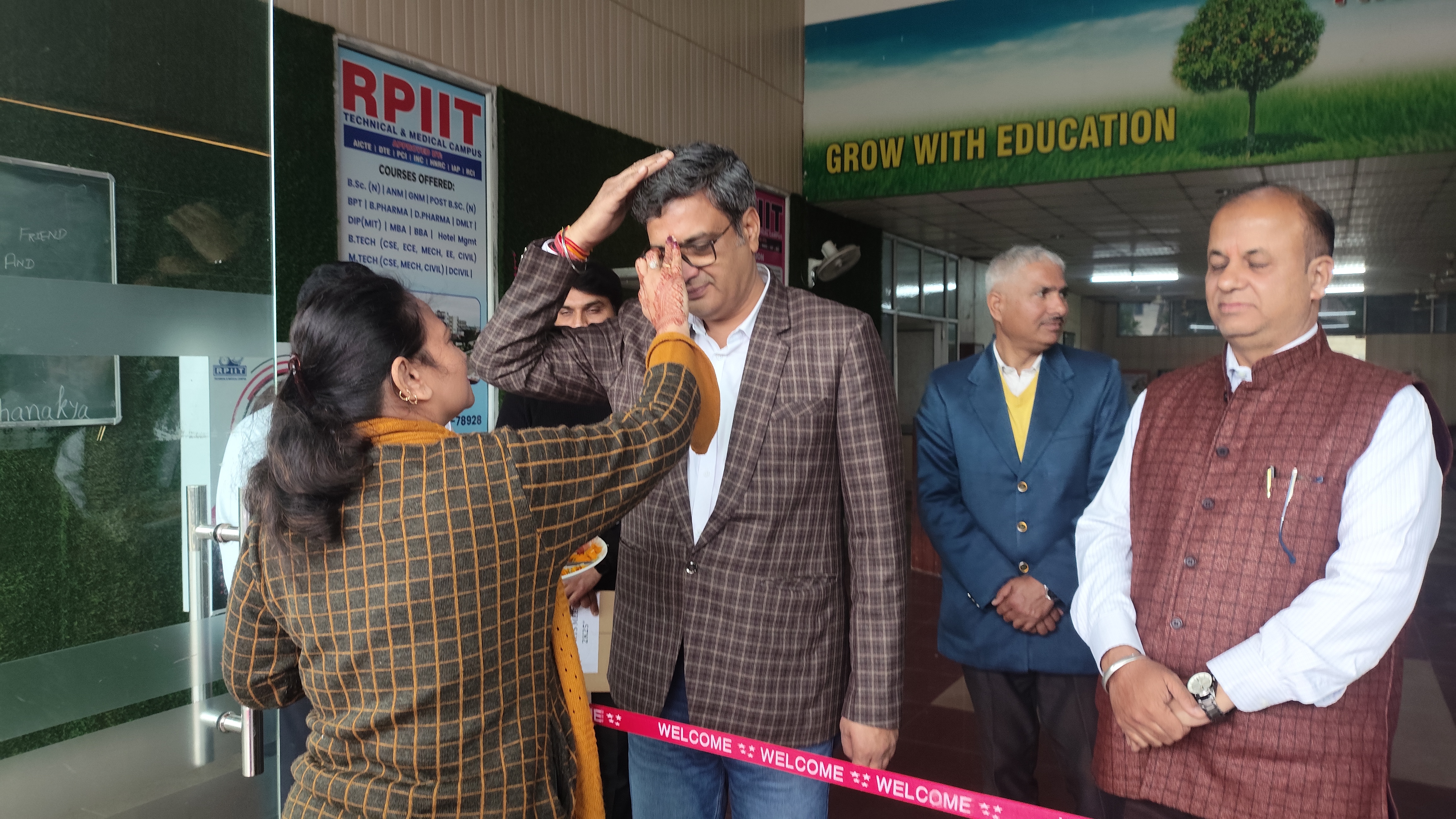 9. Traditional ceremonial welcome.