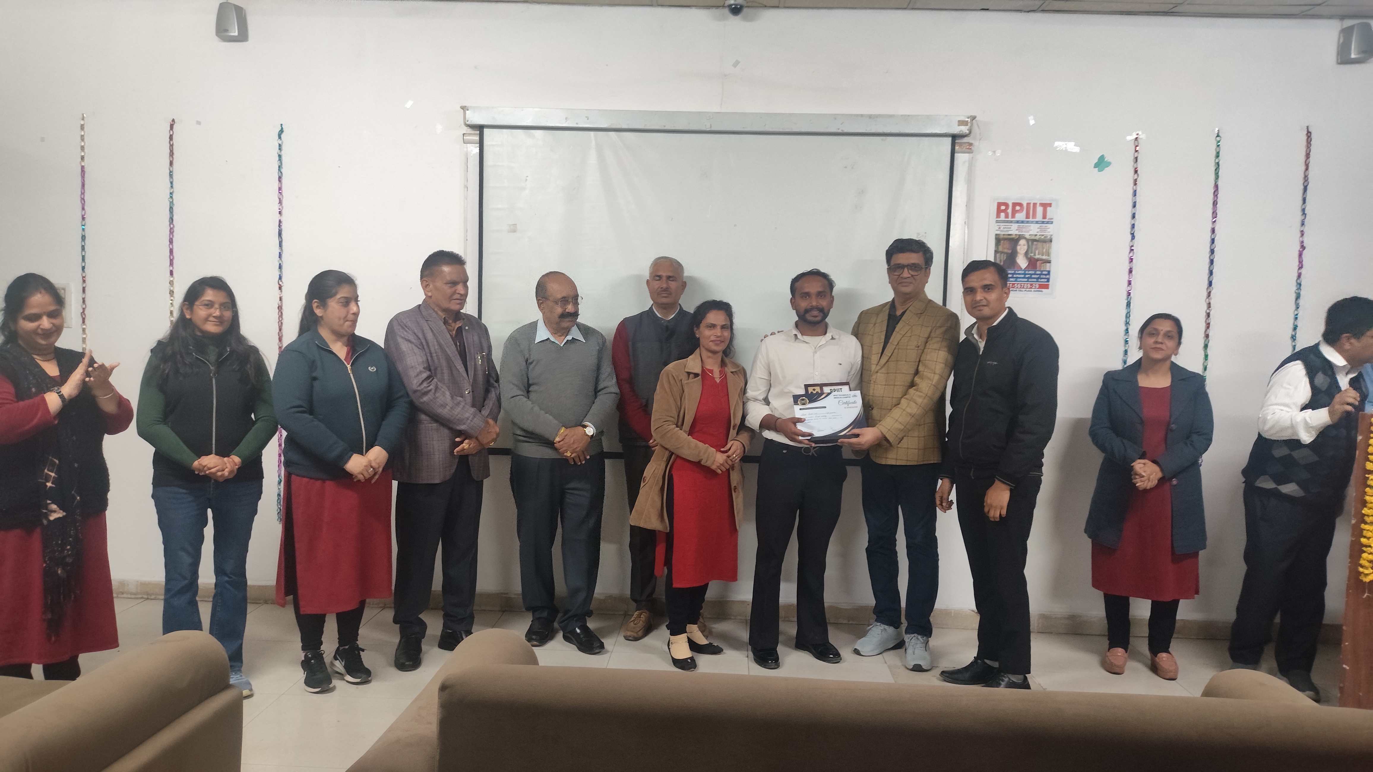 15.  GIVING CERTIFICATE  