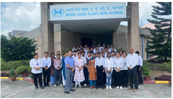 MBA and BBA students on 8th October 2024 to Mother Dairy & NDRI, located in Karnal, Haryana.