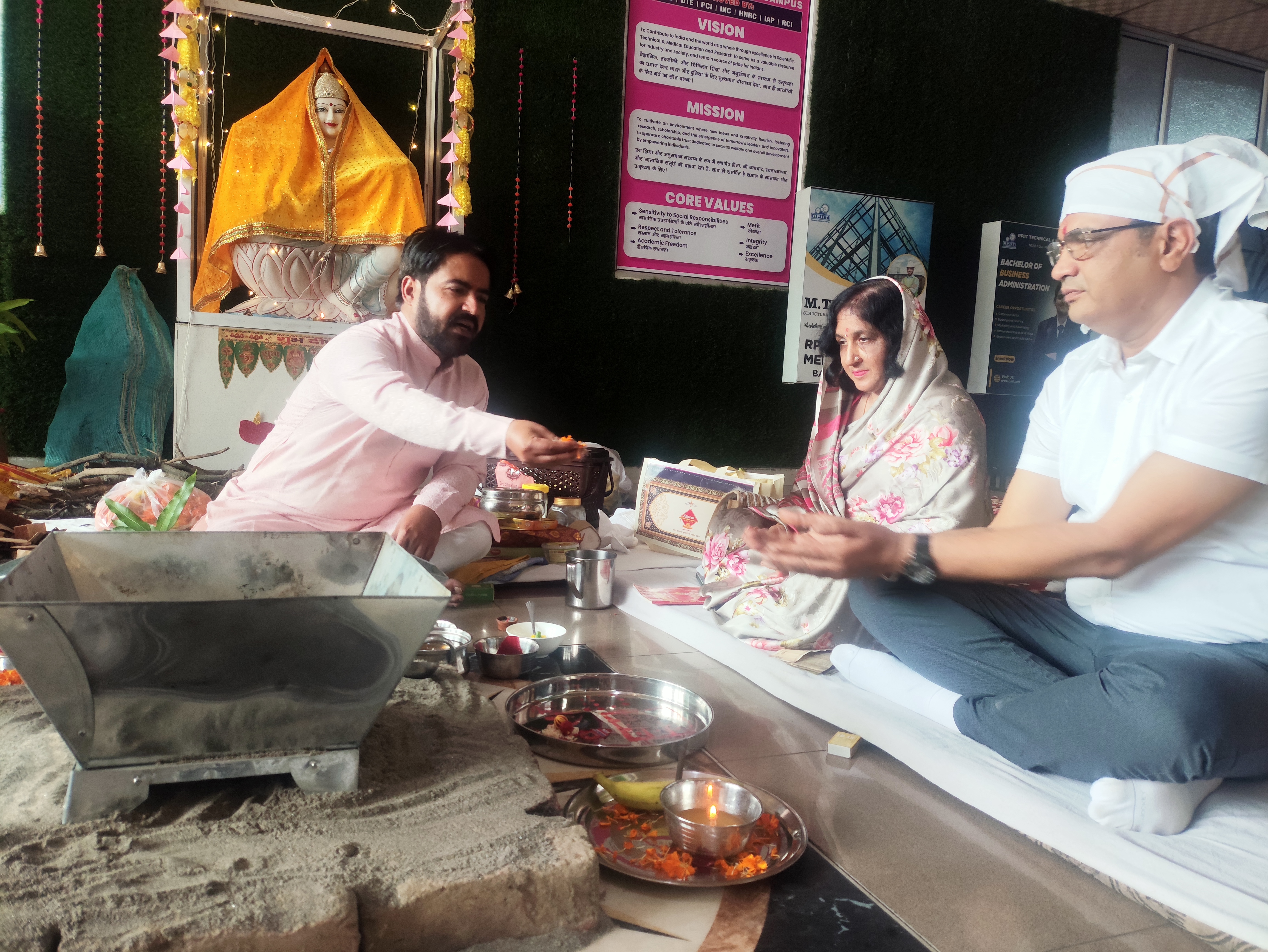 1. VISHWAKARMA POOJA AT RPIIT CAMPUS 